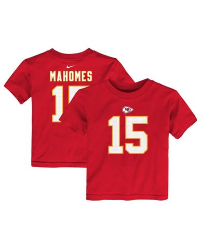 Детская футболка Nike Patrick Mahomes Red Kansas City Chiefs с именем и номером игрока