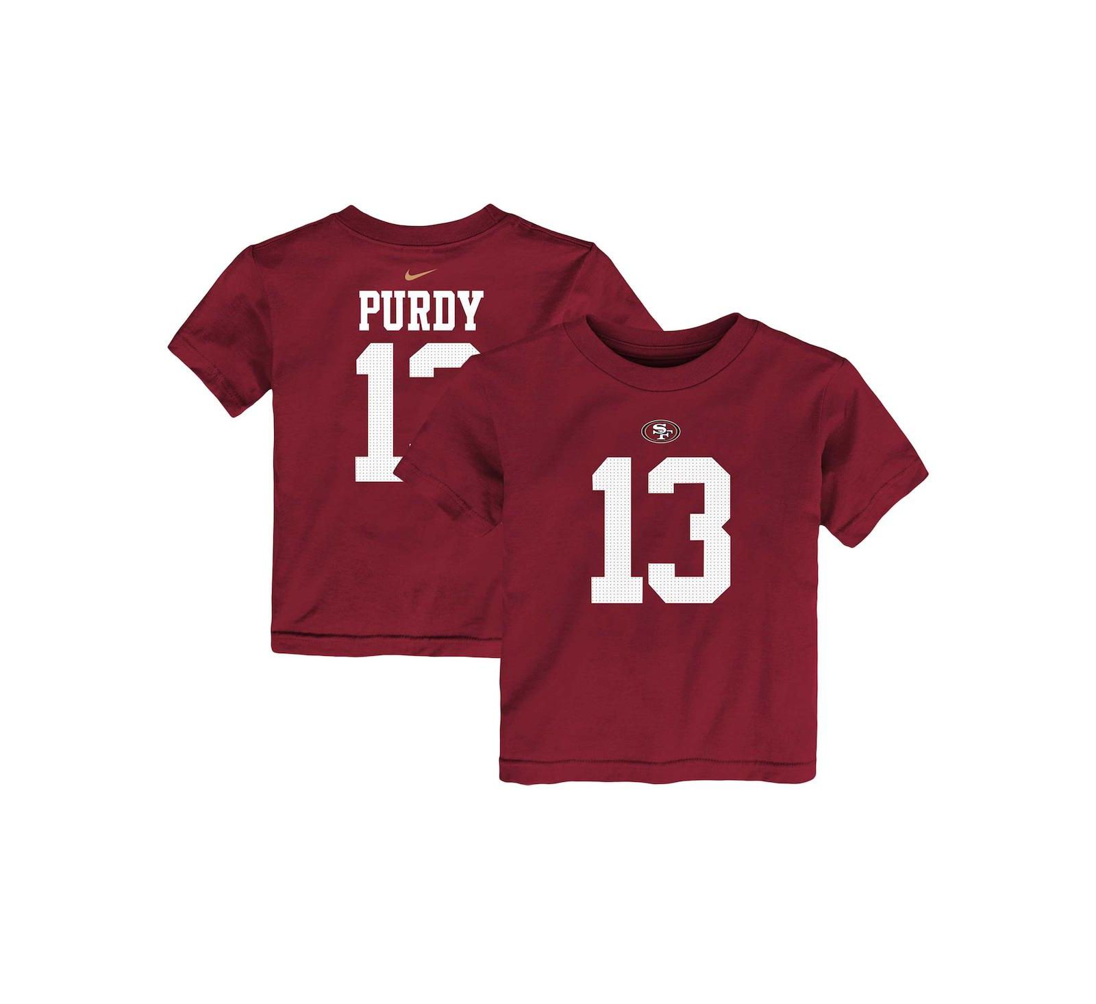 Детская футболка Nike Brock Purdy San Francisco 49ers — Scarlet