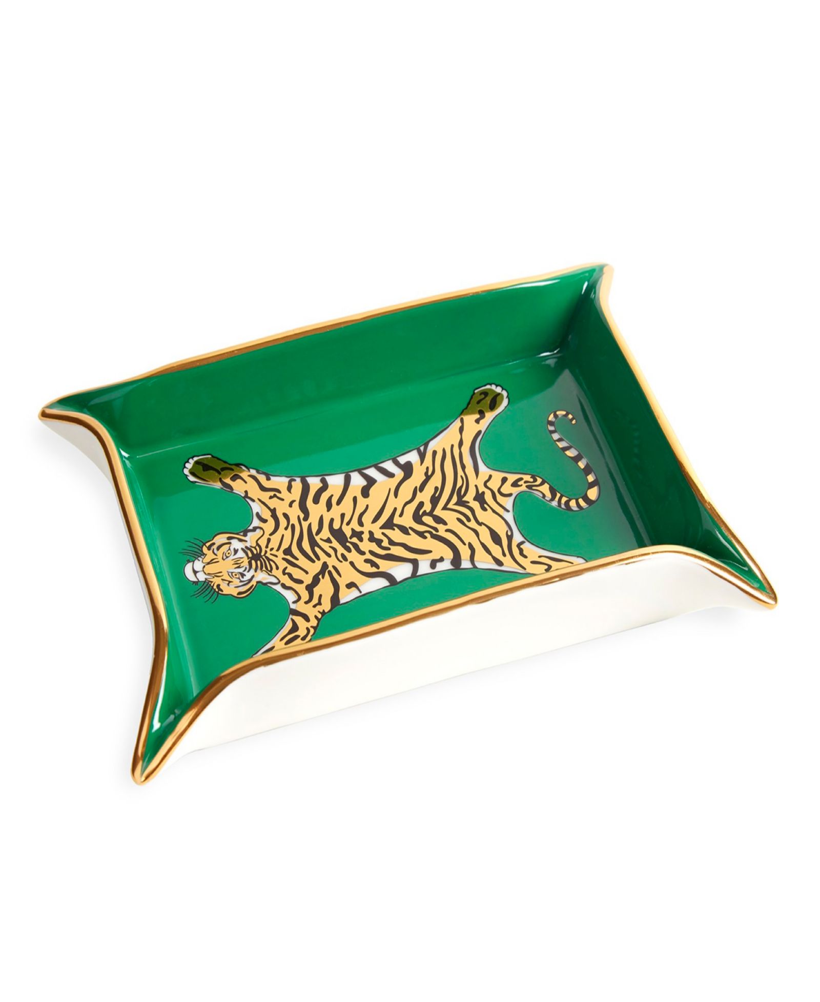 Фарфоновый поднос Jonathan Adler Tiger 5" Valet Tray