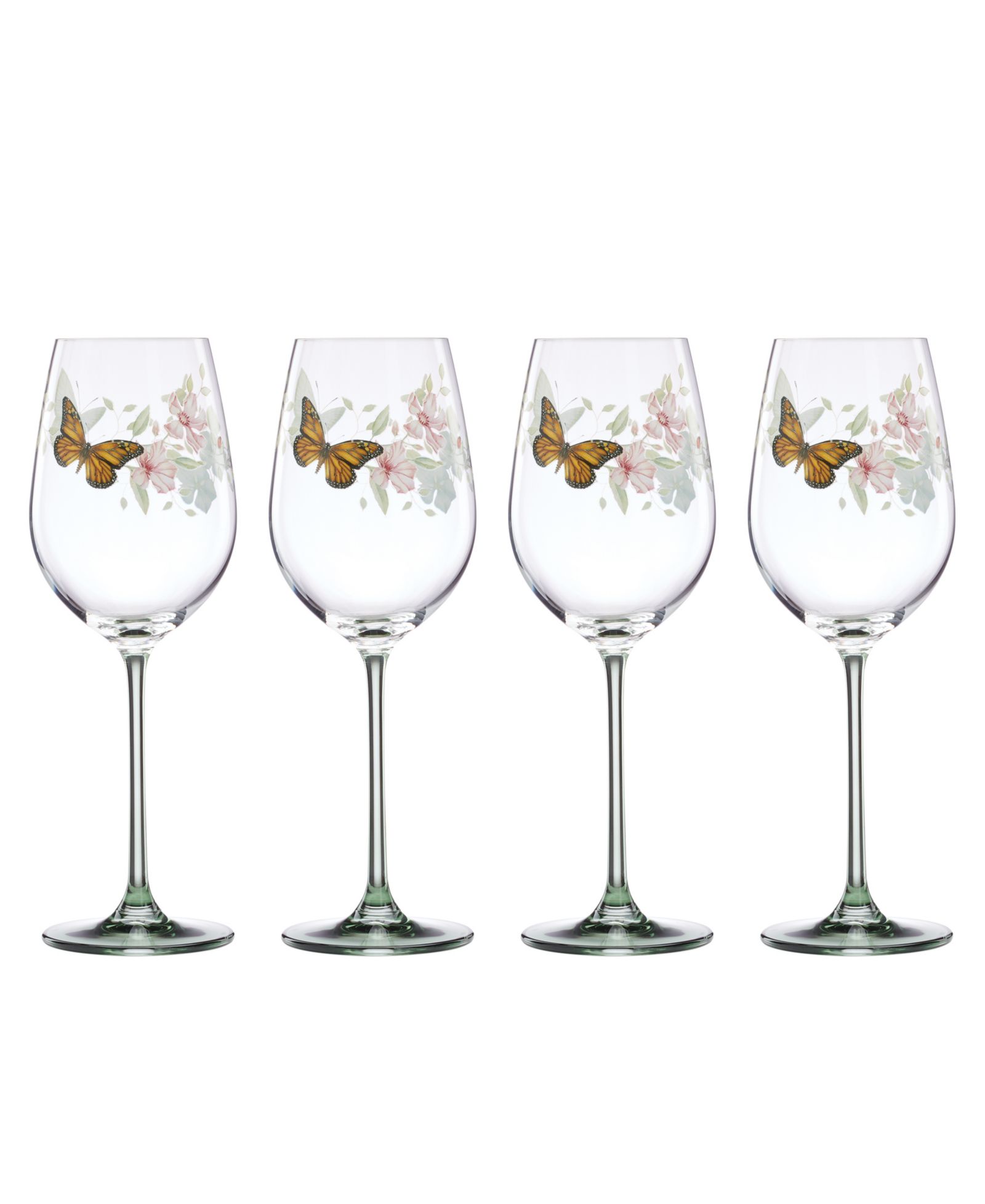 Lenox Butterfly Meadow Wine Glasses, Set of 4