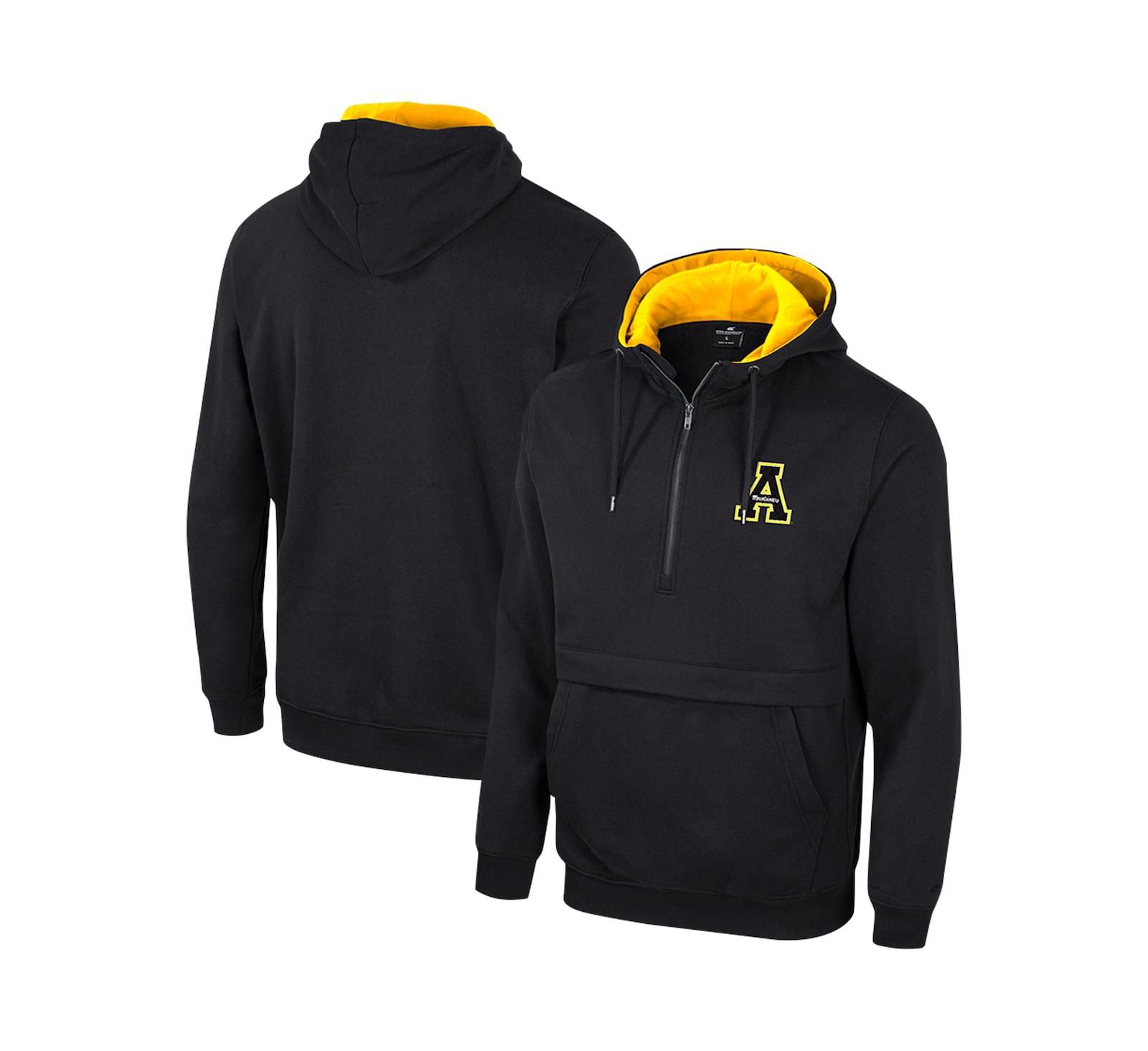 Мужское худи Colosseum Black Appalachian State Mountaineers Team Half-Zip Pullover