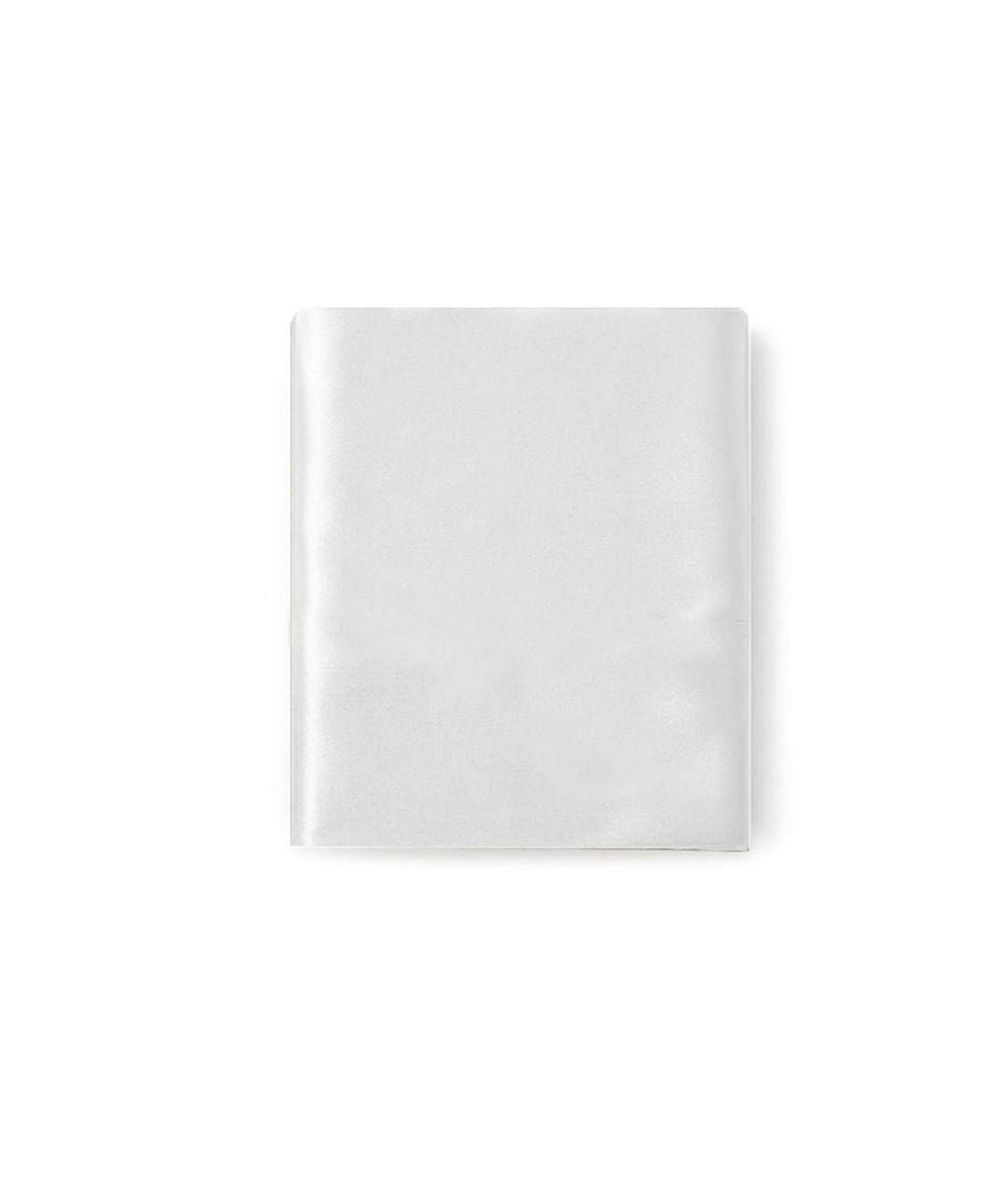 NIGHT Satin Washable Fitted Sheet, White, Queen