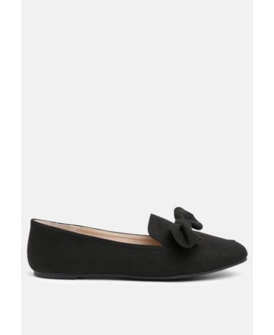 London Rag Womens Remee Front Bow Loafers
