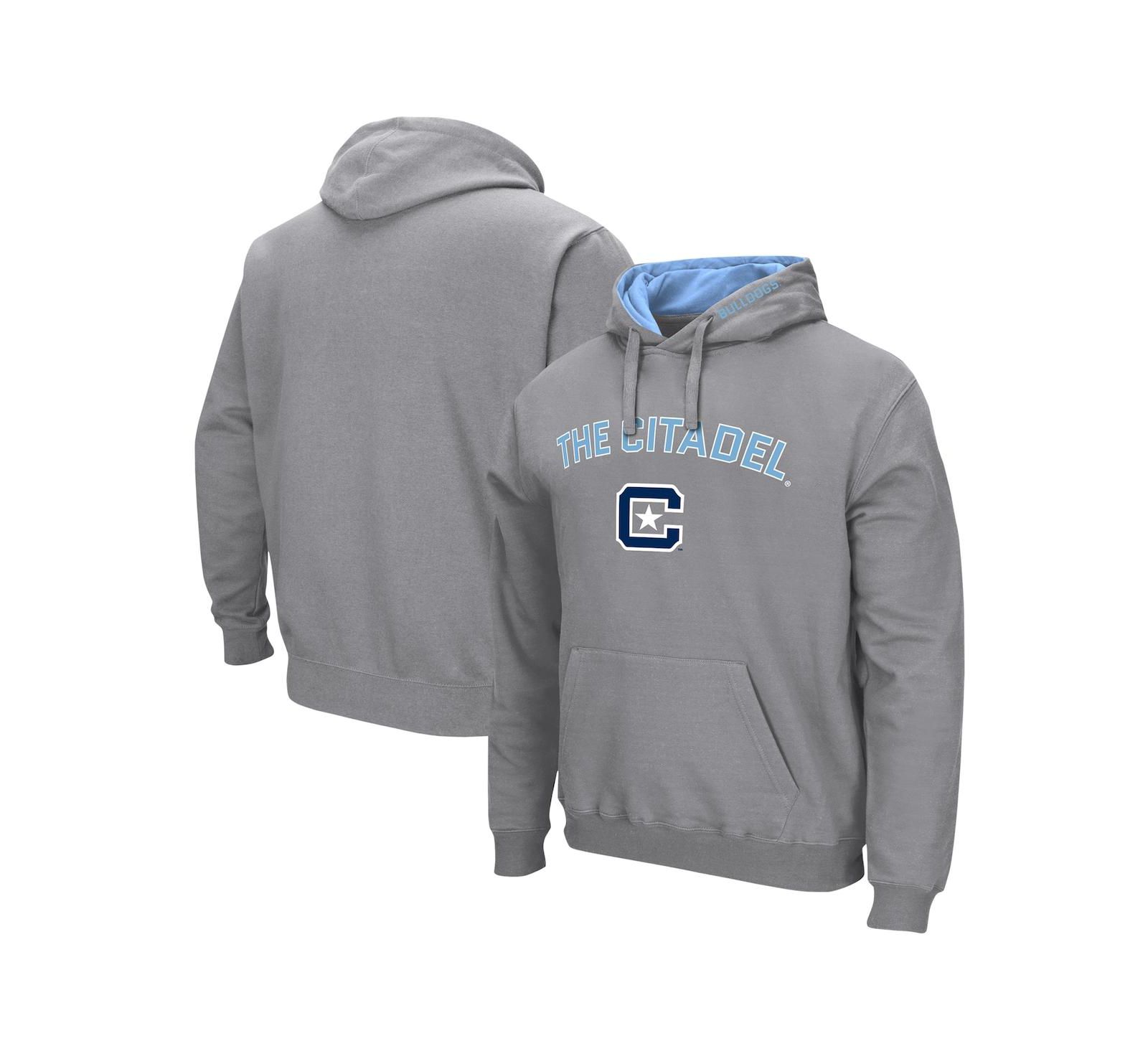 Мужское худи Colosseum Gray Citadel Bulldogs Arch & Logo