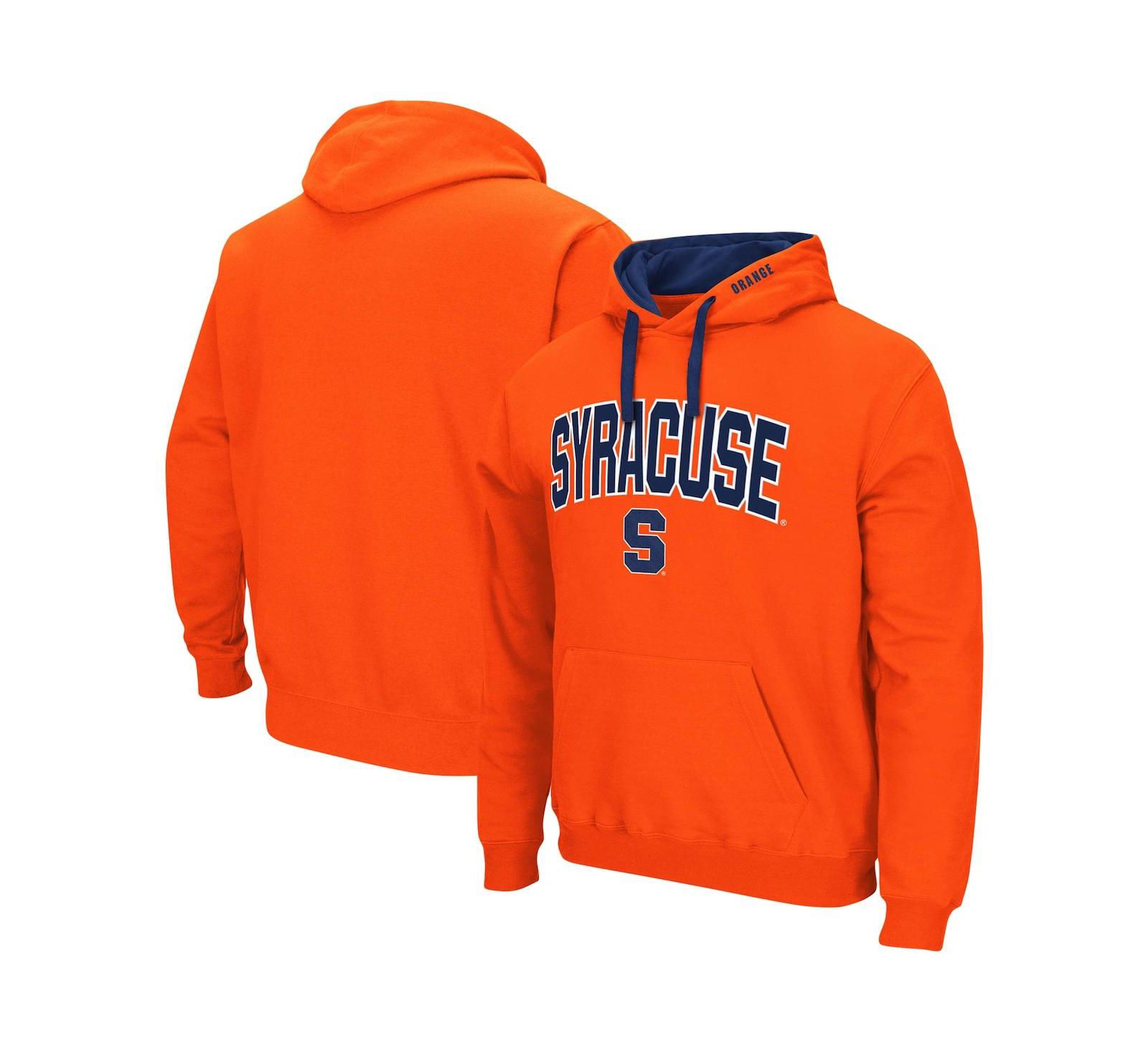 Мужское худи Colosseum Orange Syracuse Orange Big and Tall Arch & Logo 2.0
