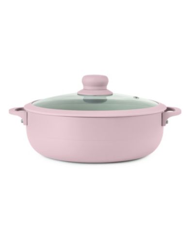 Sedona Kitchen алюминиевая кастрюля Caldero объемом 3,5 кварты со стеклянной крышкой с силиконовой кромкой и держателем ручки из силикона