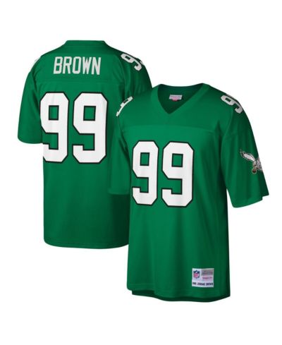 Men's Mitchell & Ness Jerome Brown Kelly Green Philadelphia Eagles Legacy Replica Jersey