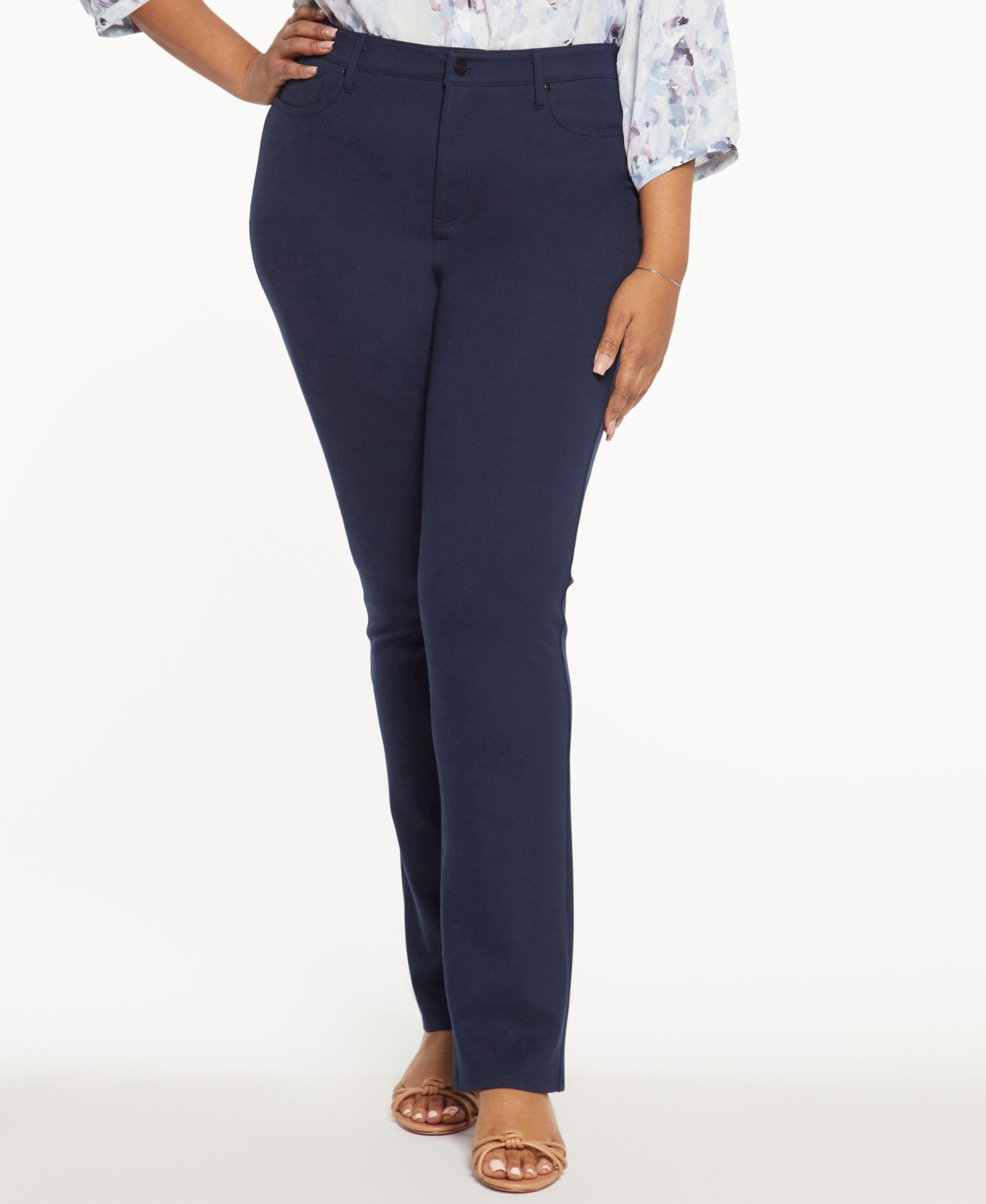 NYDJ Plus Size Marilyn прямые брюки