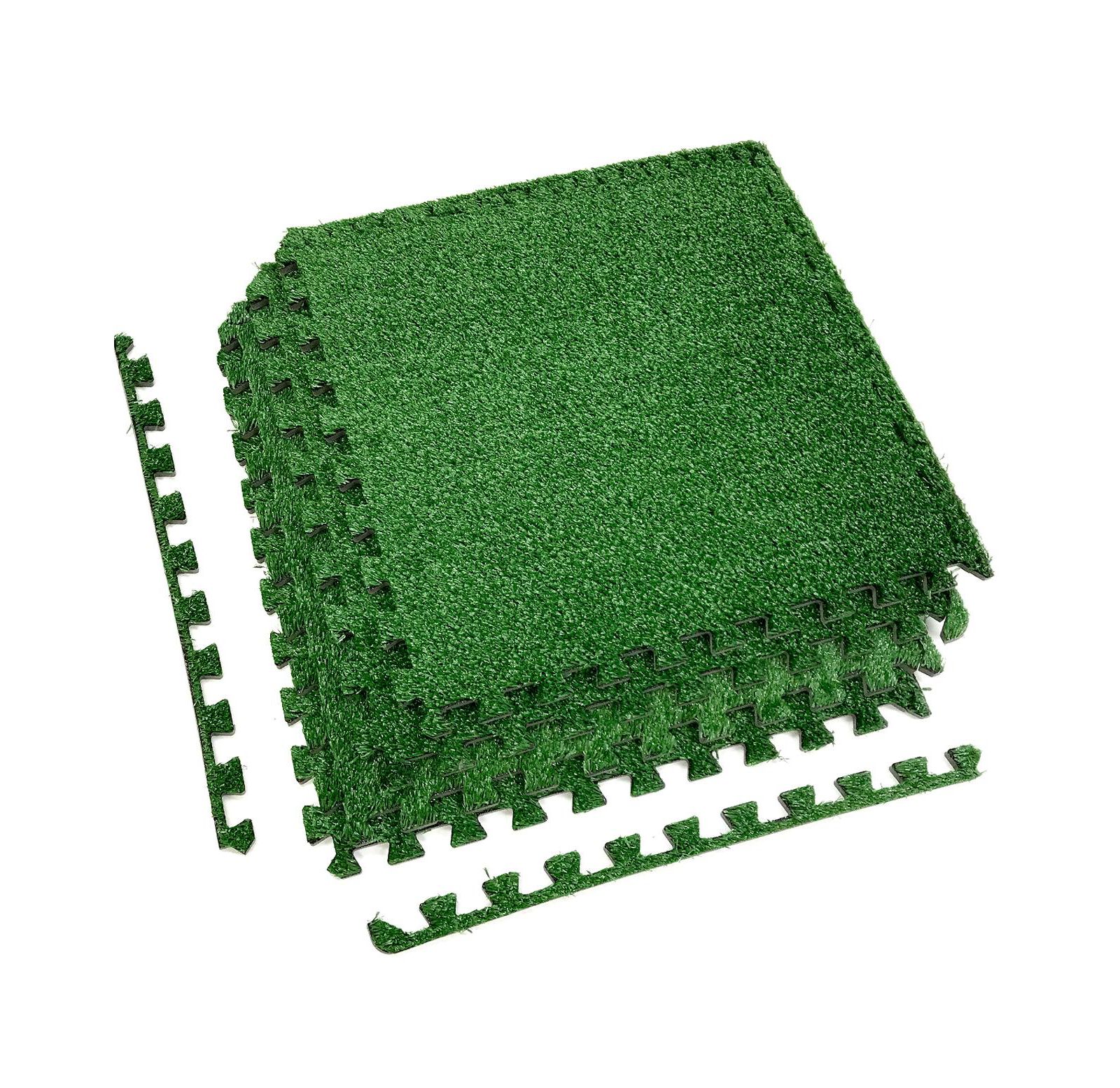 Напольный коврик Sorbus Interlocking Grass 12 Pieces
