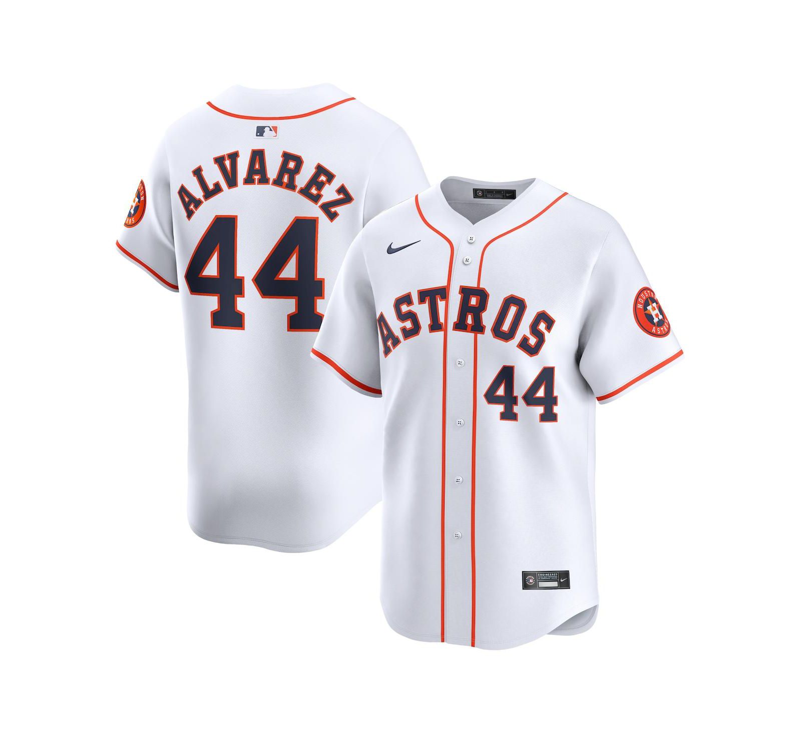Мужская игровая джерси Nike Yordan Alvarez White Houston Astros Home Limited Player