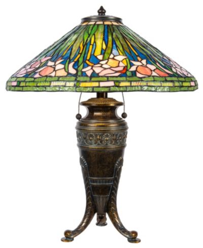 Dale Tiffany 27.5" Tall Pink Glades Tiffany Style Table Lamp