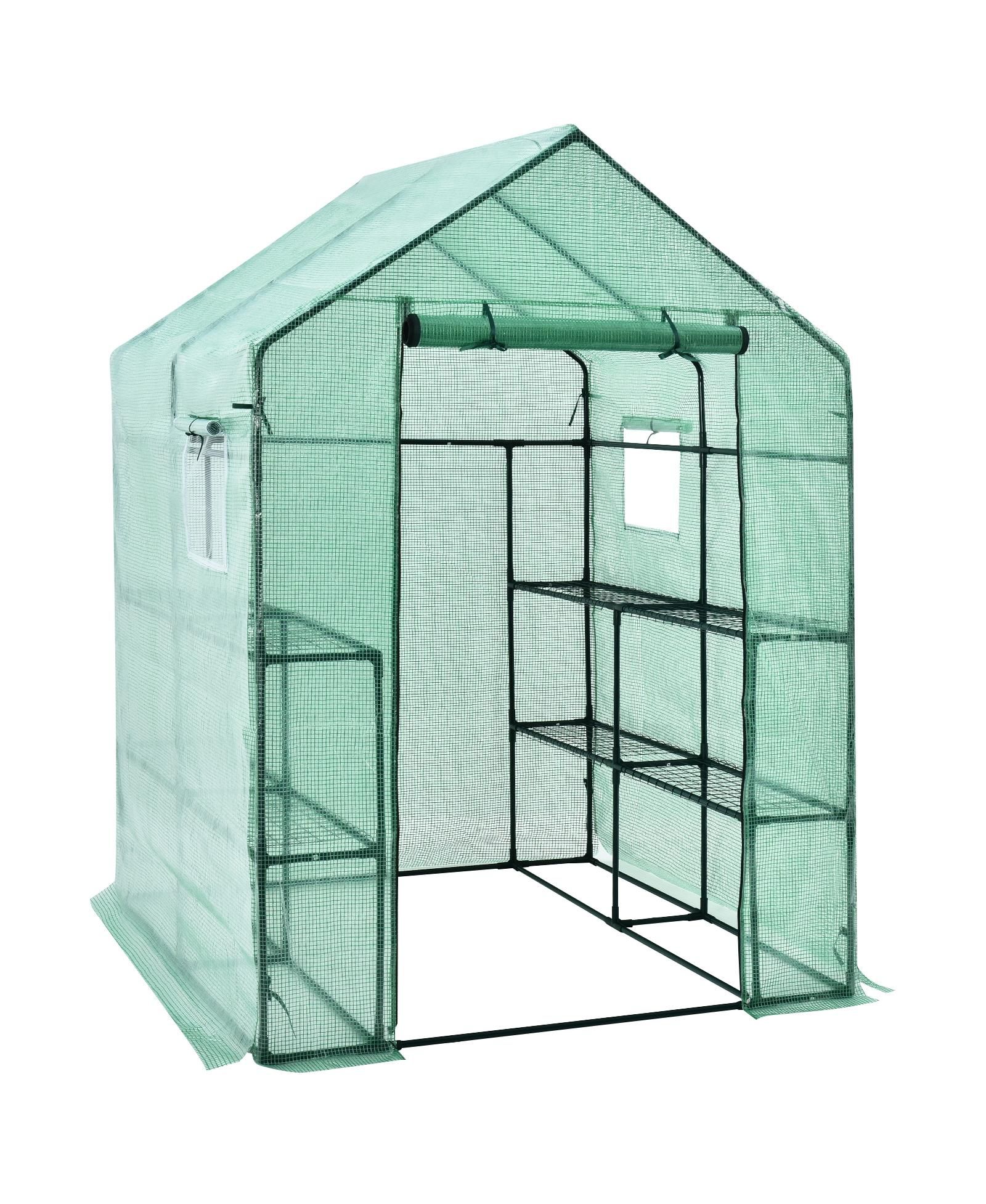 Теплица Walk-in Greenhouse 56 x 56 x 77 Inch Gardening with Observation Windows
