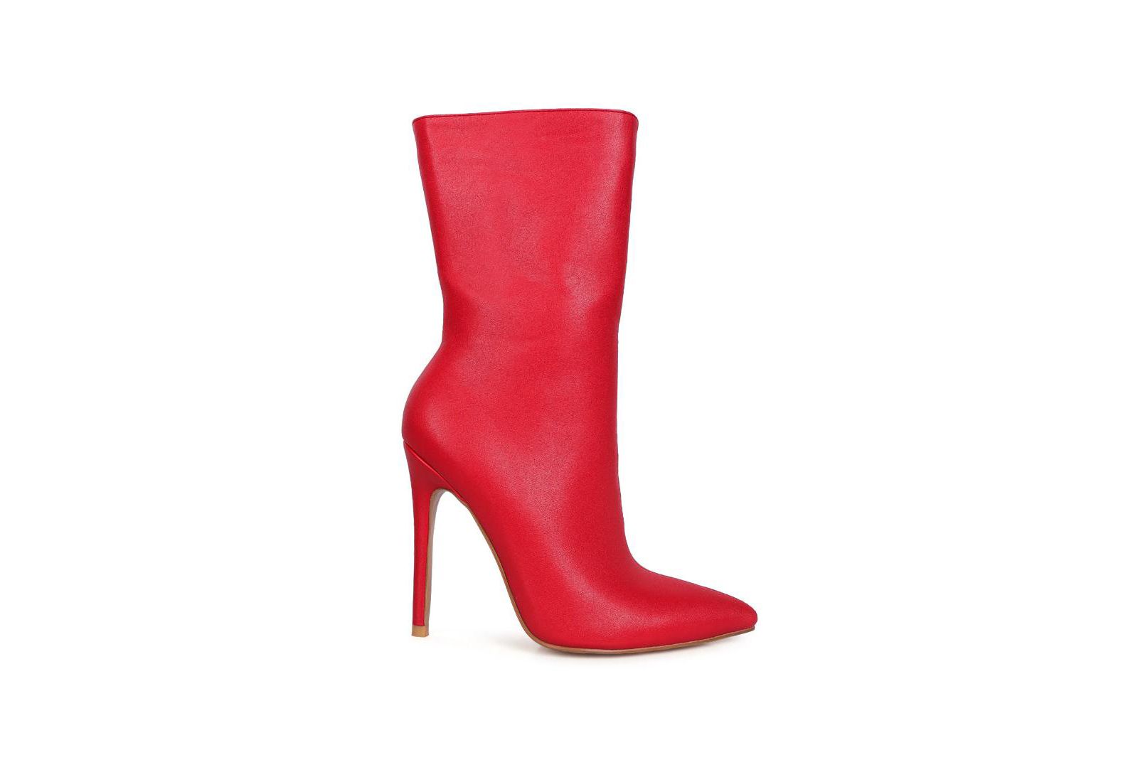 London Rag Women's Micah Pointed Toe Stiletto High Ankle Boots