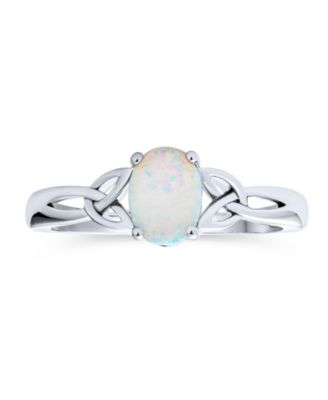 Кольцо promise с опалом и узлом кельтской трикветры от Bling Jewelry