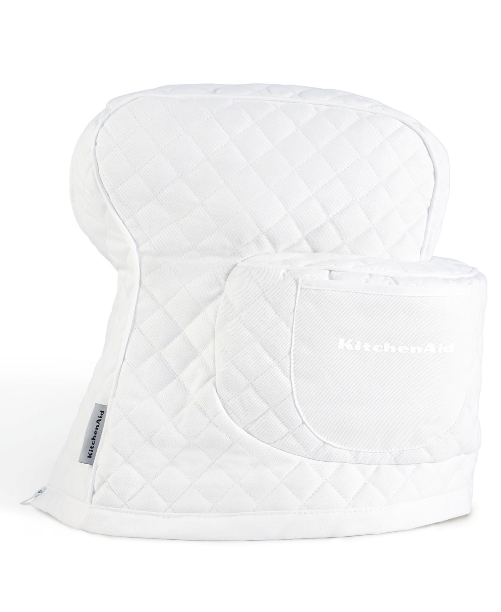KitchenAid Fitted Tilt-Head Solid Stand Mixer Cover with Storage Pocket, Quilted