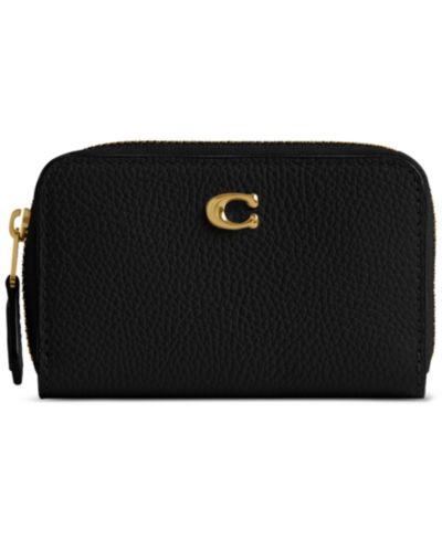 COACH кошелек-картхолдер кожаный, Zip Around