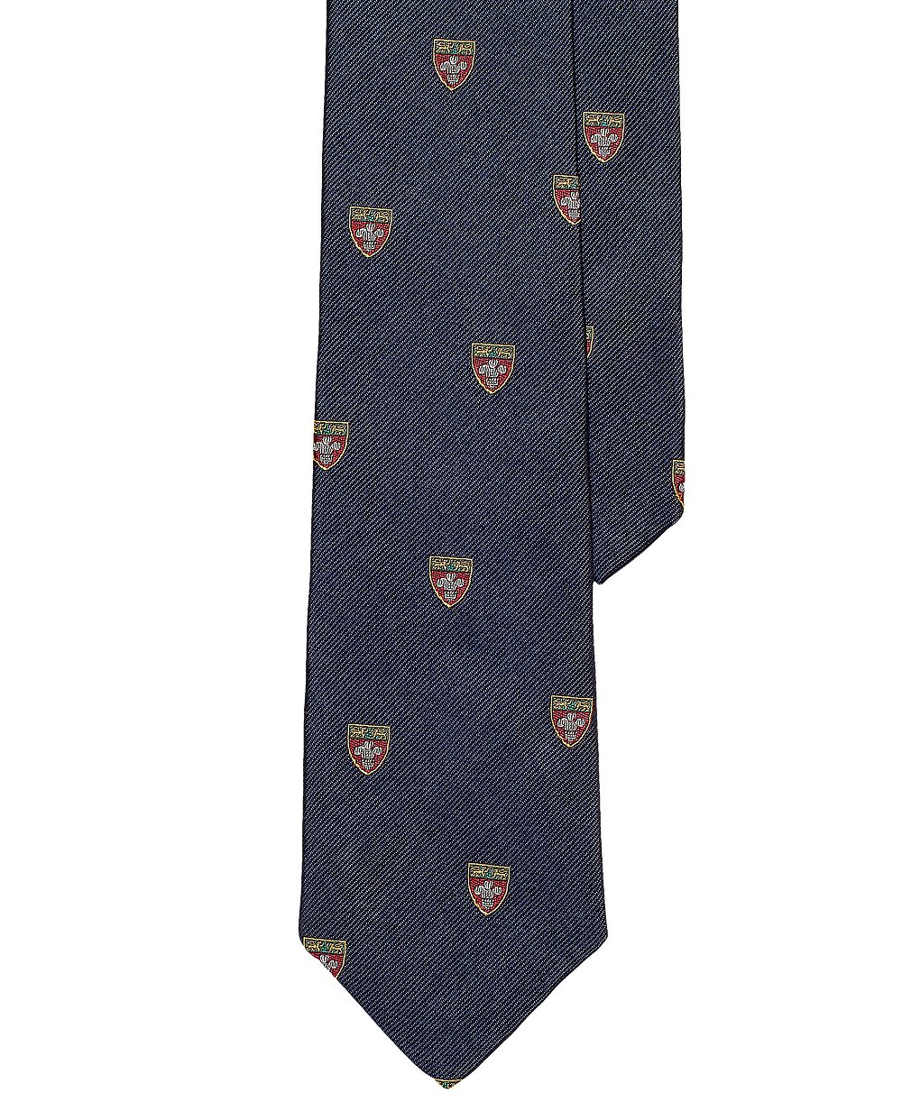 Polo Ralph Lauren Мужской шелковый узкий галстук Repp Club