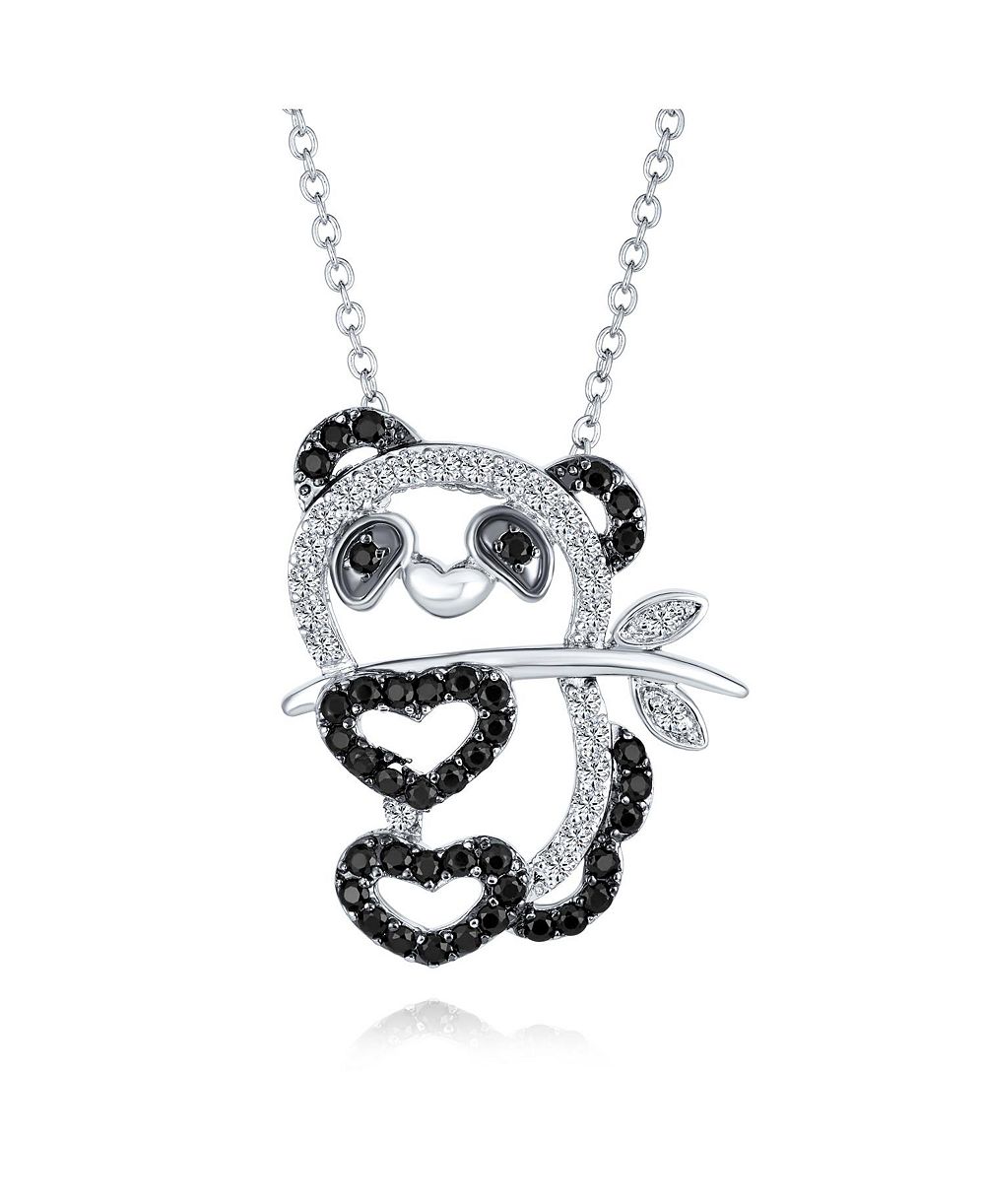 Кулон-подвеска с пандой в черно-белом цвете и фианитами, от Bling Jewelry