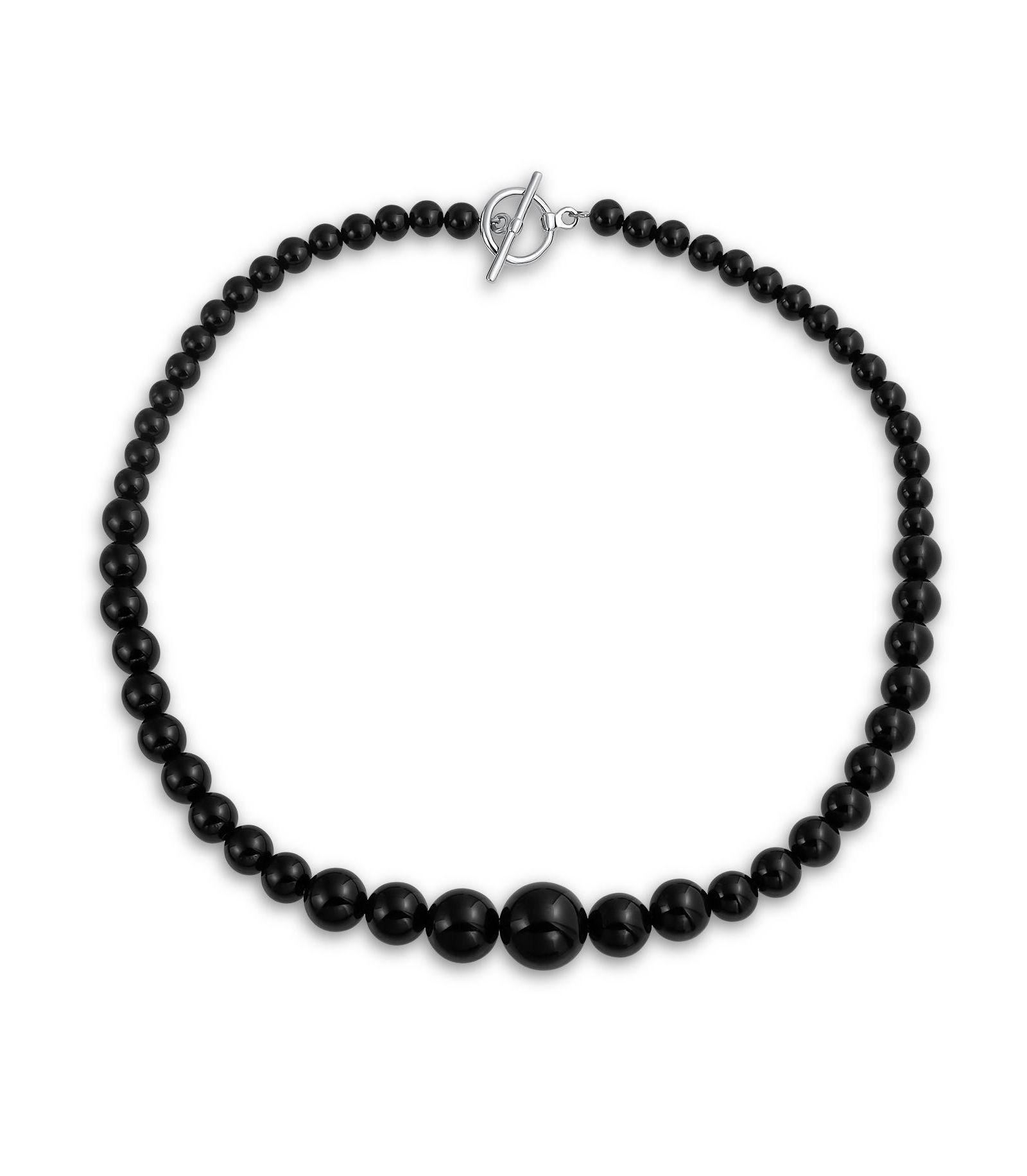 Ожерелье Bling Jewelry Semi-Precious Natural Stone Graduated Bead Ball Strand 16-18 Inch