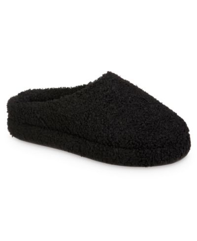 Женские тапочки Isotoner Signature Memory Foam Berber Fiona Comfort Hoodback