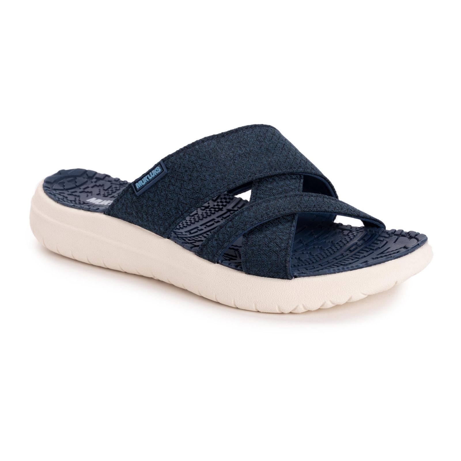 Muk Luks Women's Sassy Cross-Over Slide Sandal