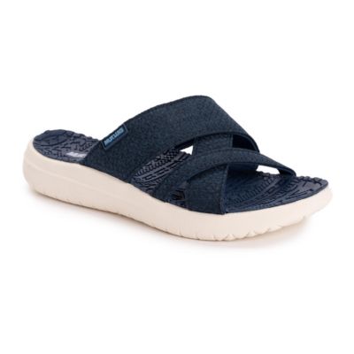 Muk Luks Women's Sassy Cross-Over Slide Sandal