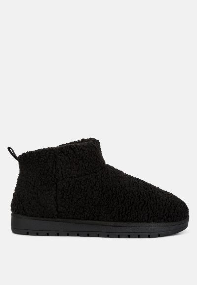 London Rag Women's Anatole Fleece Exterior Fluffy Boots