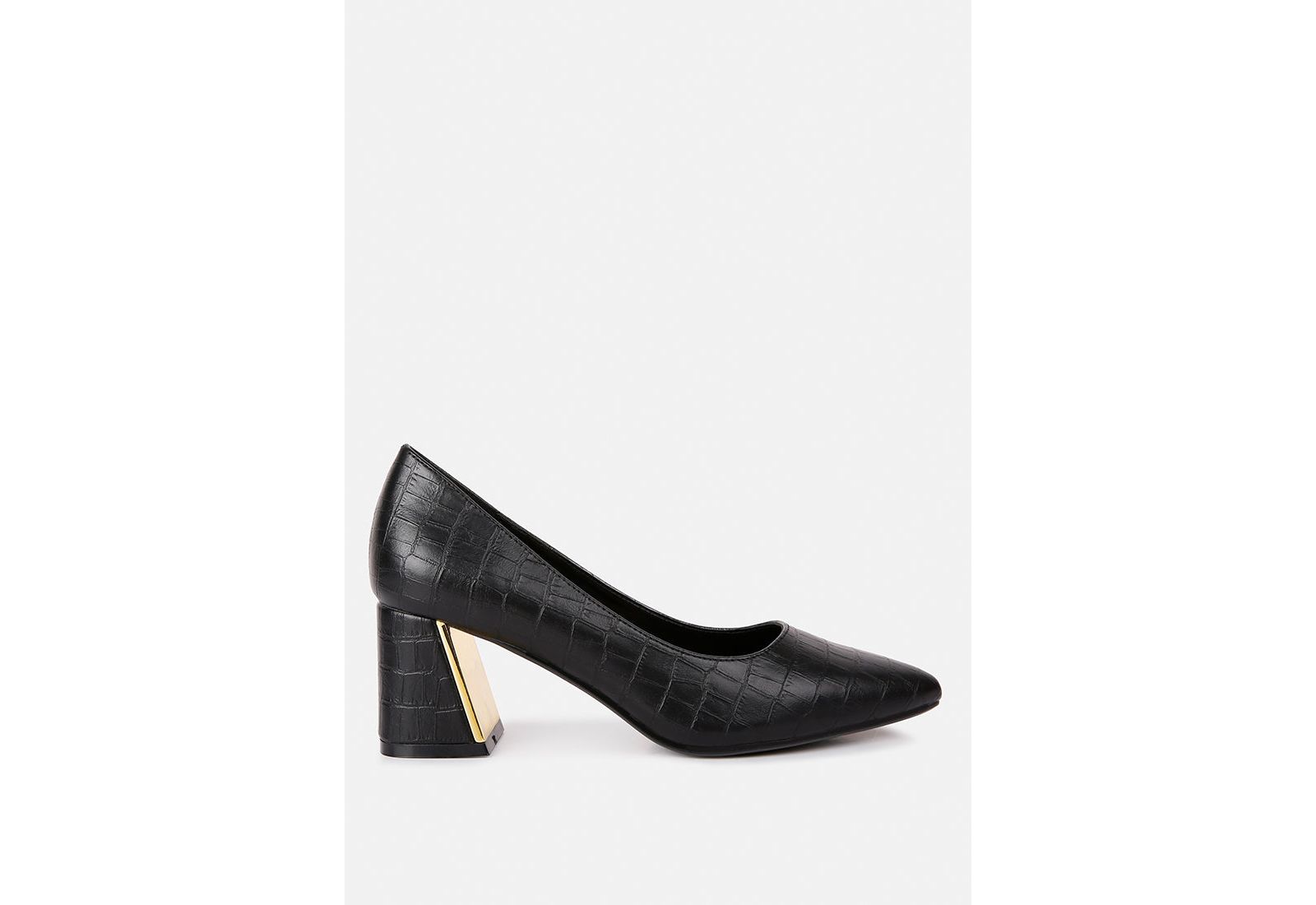 London Rag туфли-лодочки Emersyn croc block heel
