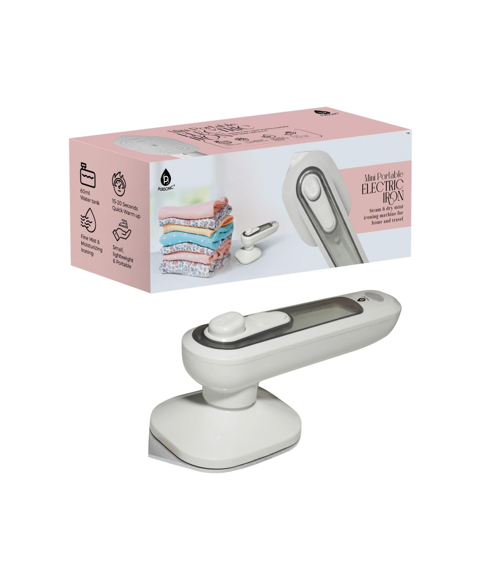 Pursonic Mini Portable Electric Iron