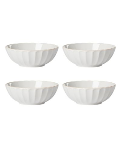 Lenox French Perle Scallop Bowls, Set of 4