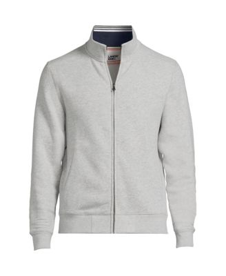 Lands' End Men's Long Sleeve Serious Sweats Mock Full Zip