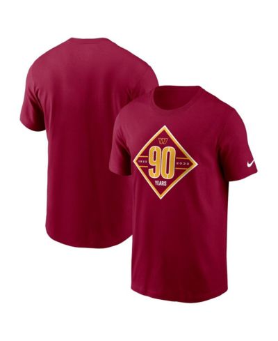 Men's Nike Burgundy Washington Commanders 90th Anniversary T-shirt