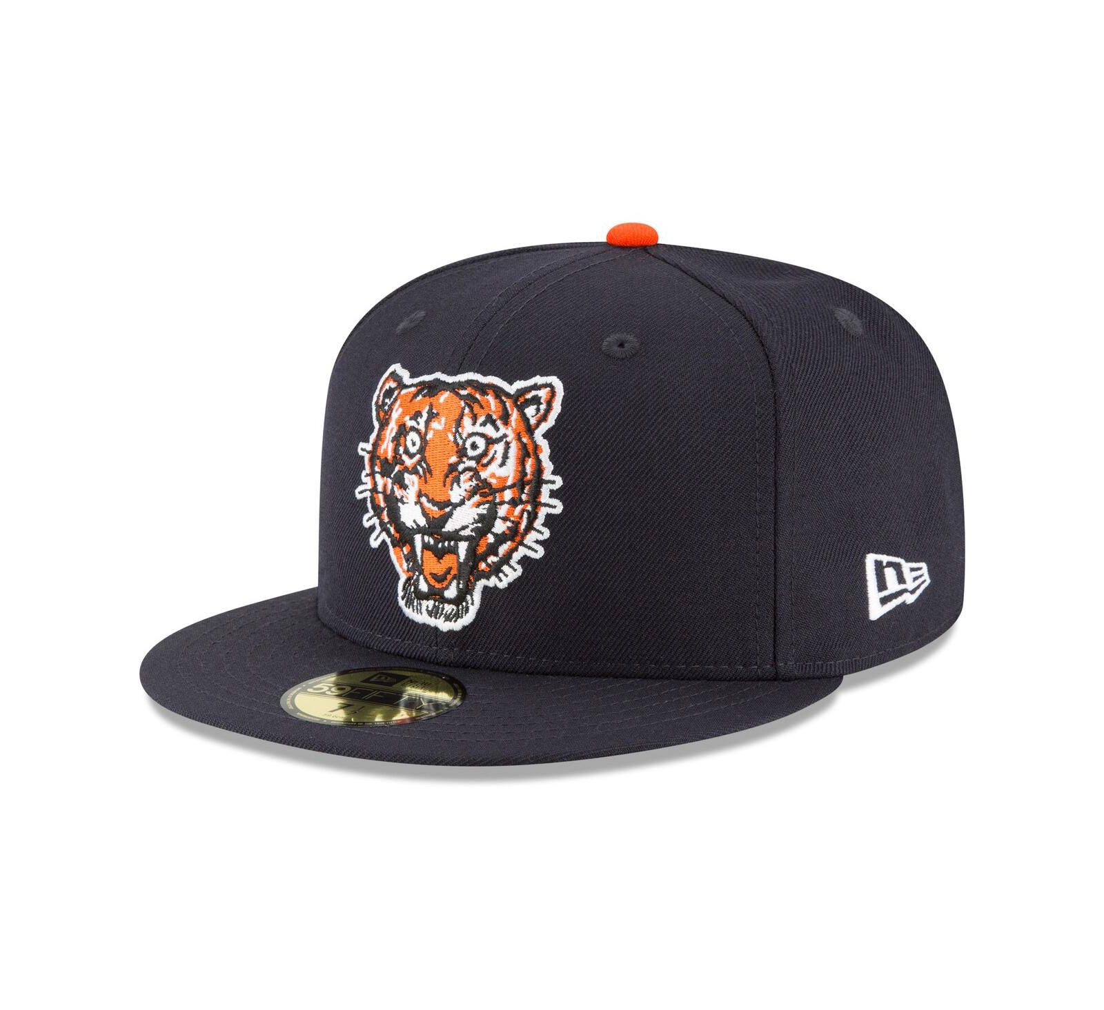 Men's New Era Navy Detroit Tigers Cooperstown Collection Wool 59FIFTY Fitted Hat
