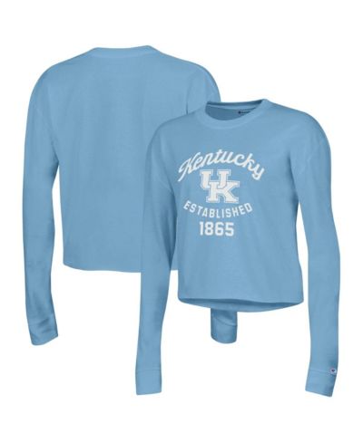 Champion Женская футболка Kentucky Wildcats Boyfriend Cropped, синяя