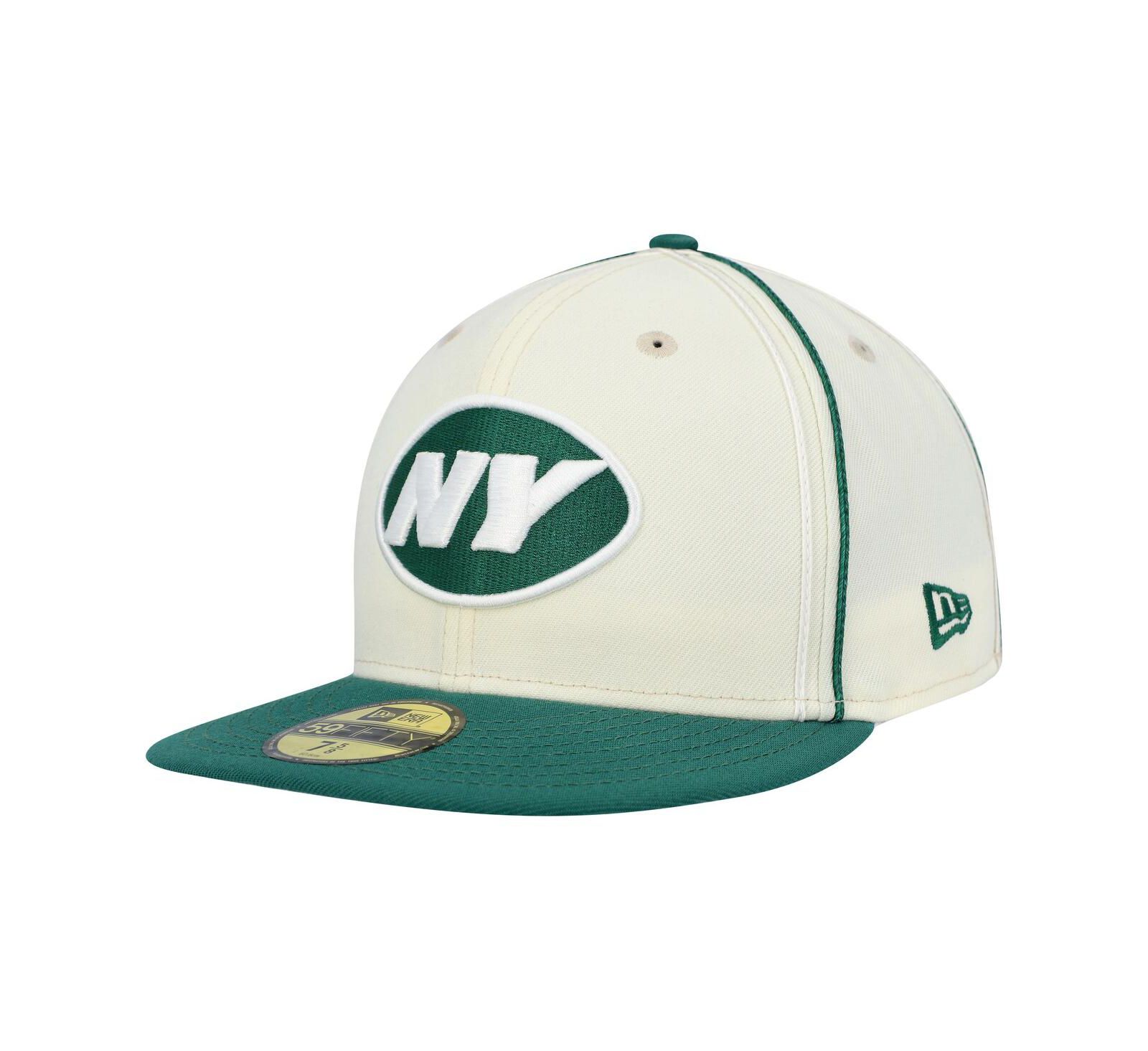 Мужская fitted кепка New Era Green New York Jets Soutache 59FIFTY