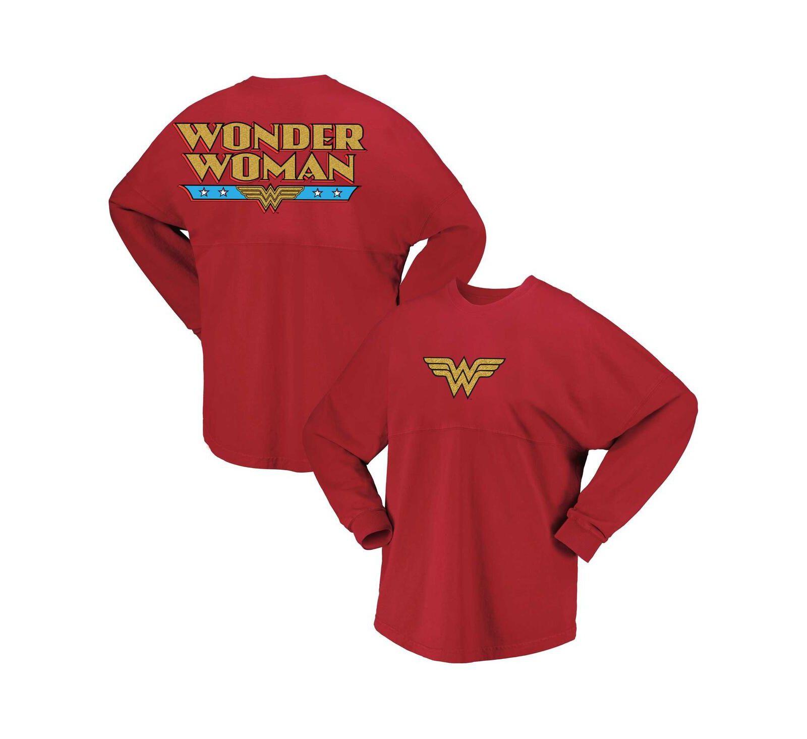 Женская красная футболка Wonder Woman Original с длинным рукавом
