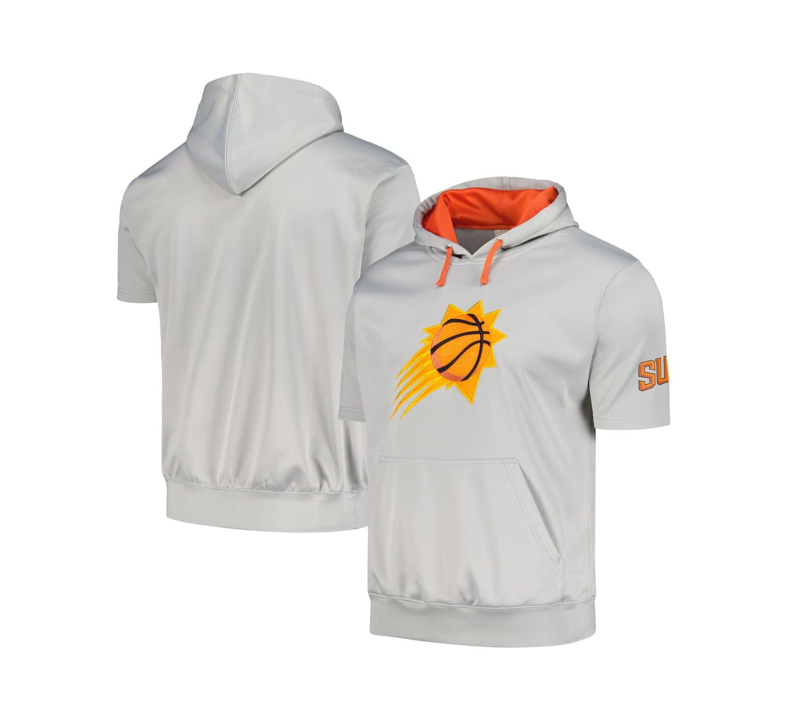 Мужской худи Fanatics Silver Phoenix Suns Big and Tall Logo Pullover