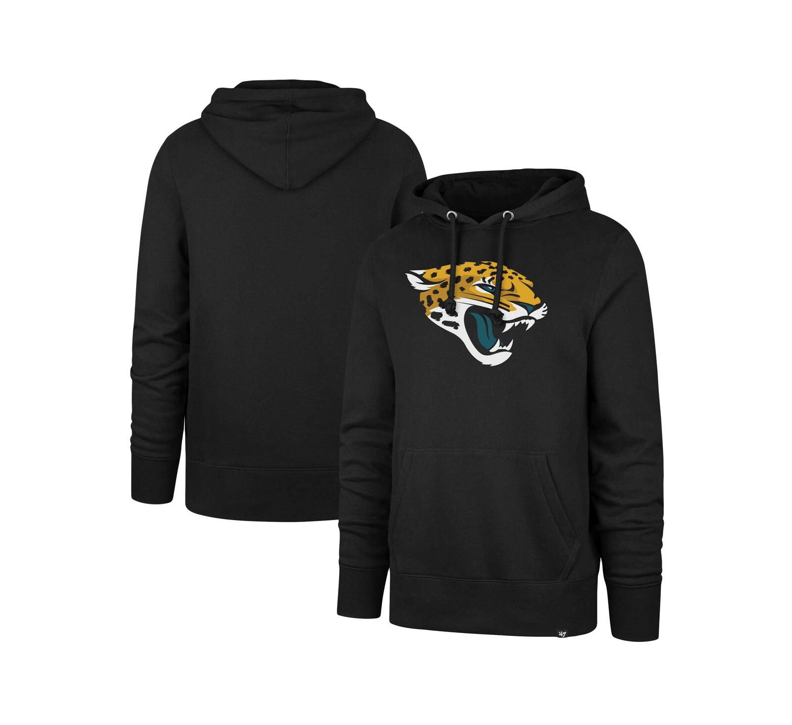 Мужское черное худи '47 Brand Jacksonville Jaguars Imprint Headline Pullover