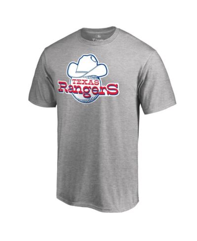 Мужская футболка Fanatics Ash Texas Rangers Cooperstown Collection Forbes