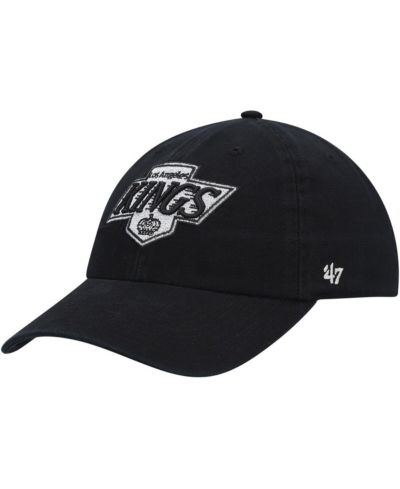 Мужская регулируемая кепка '47 Brand Black Los Angeles Kings Team Clean Up
