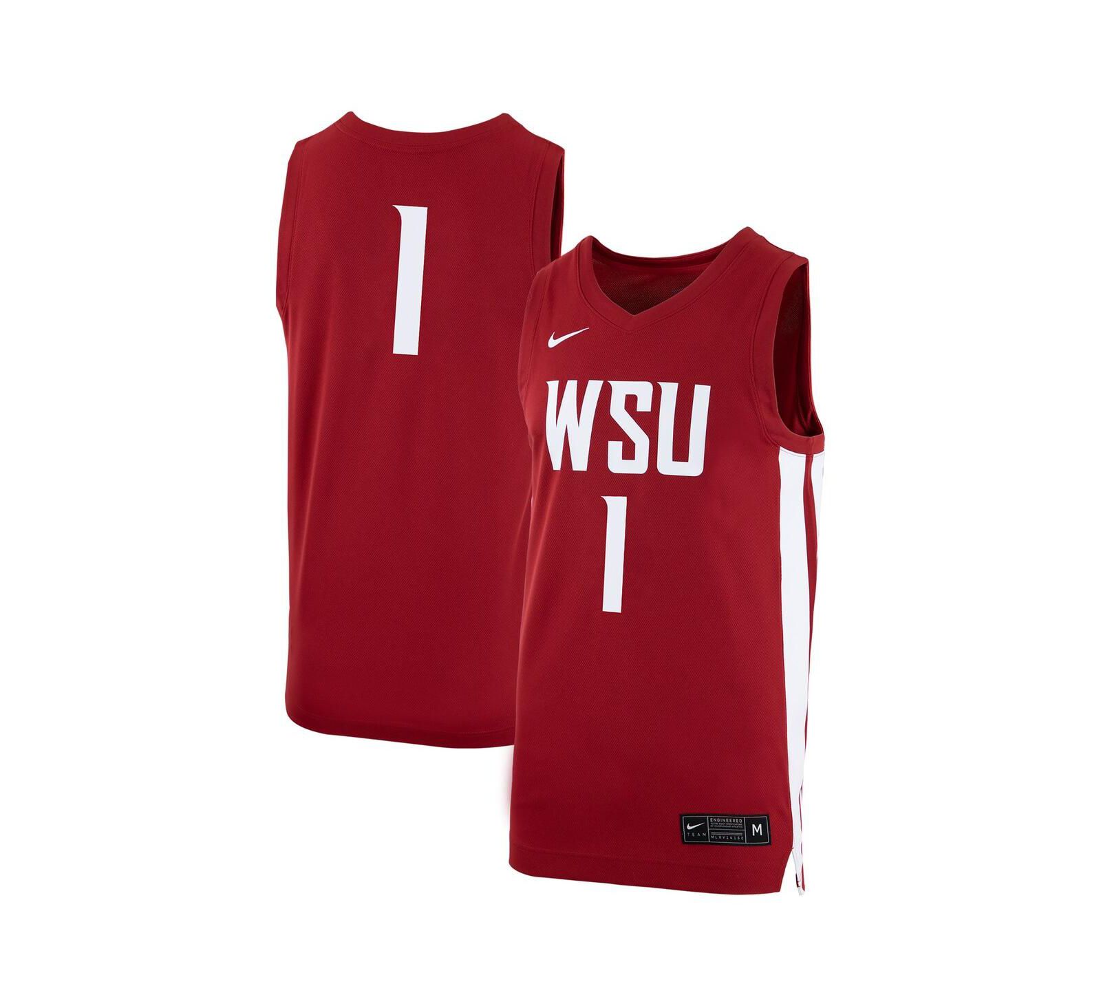 Мужская джерси Nike Washington State Cougars с логотипом, малиновый цвет