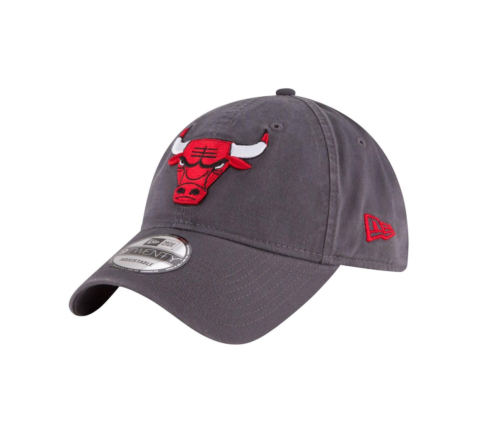 Кепка New Era Men's Charcoal Chicago Bulls Team 2.0 9TWENTY Adjustable Hat