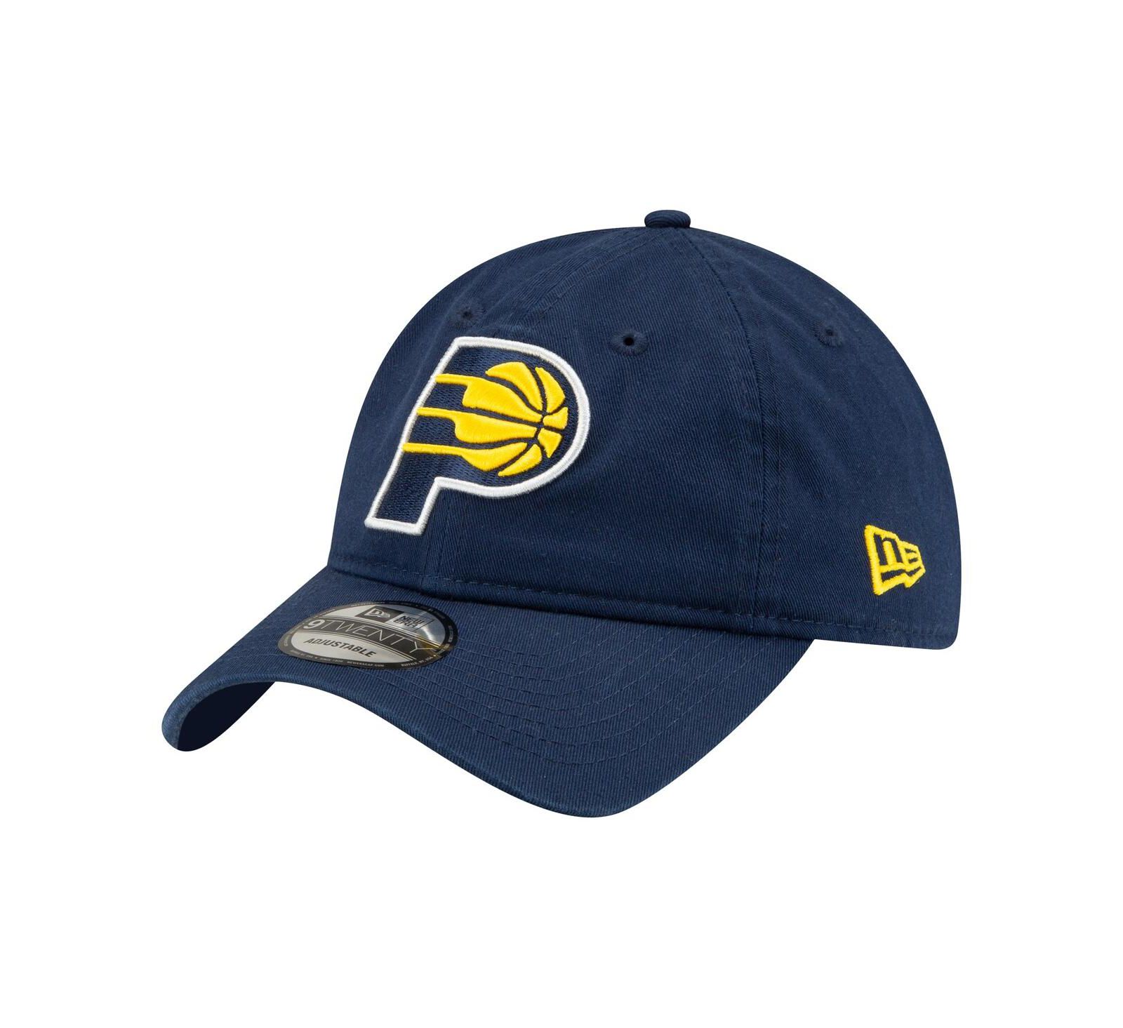 Men's New Era Navy Indiana Pacers Team 2.0 9TWENTY Adjustable Hat