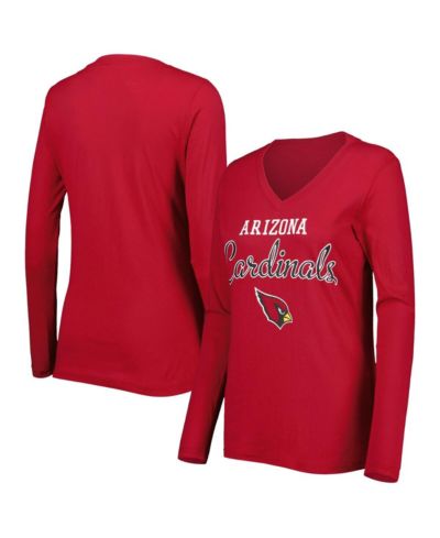 G-III 4Her by Carl Banks Женская футболка с длинным рукавом V-neck Arizona Cardinals, Cardinal