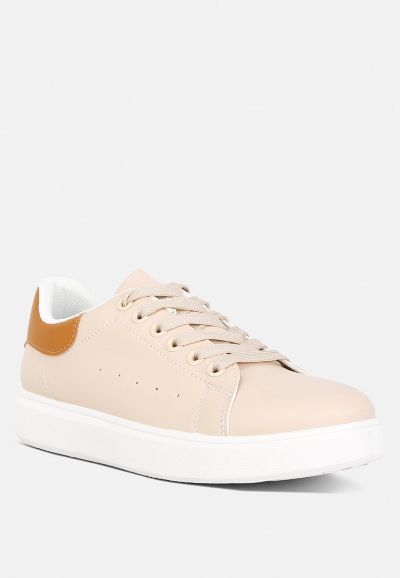London Rag Women's Enora Comfortable Lace Up Sneakers