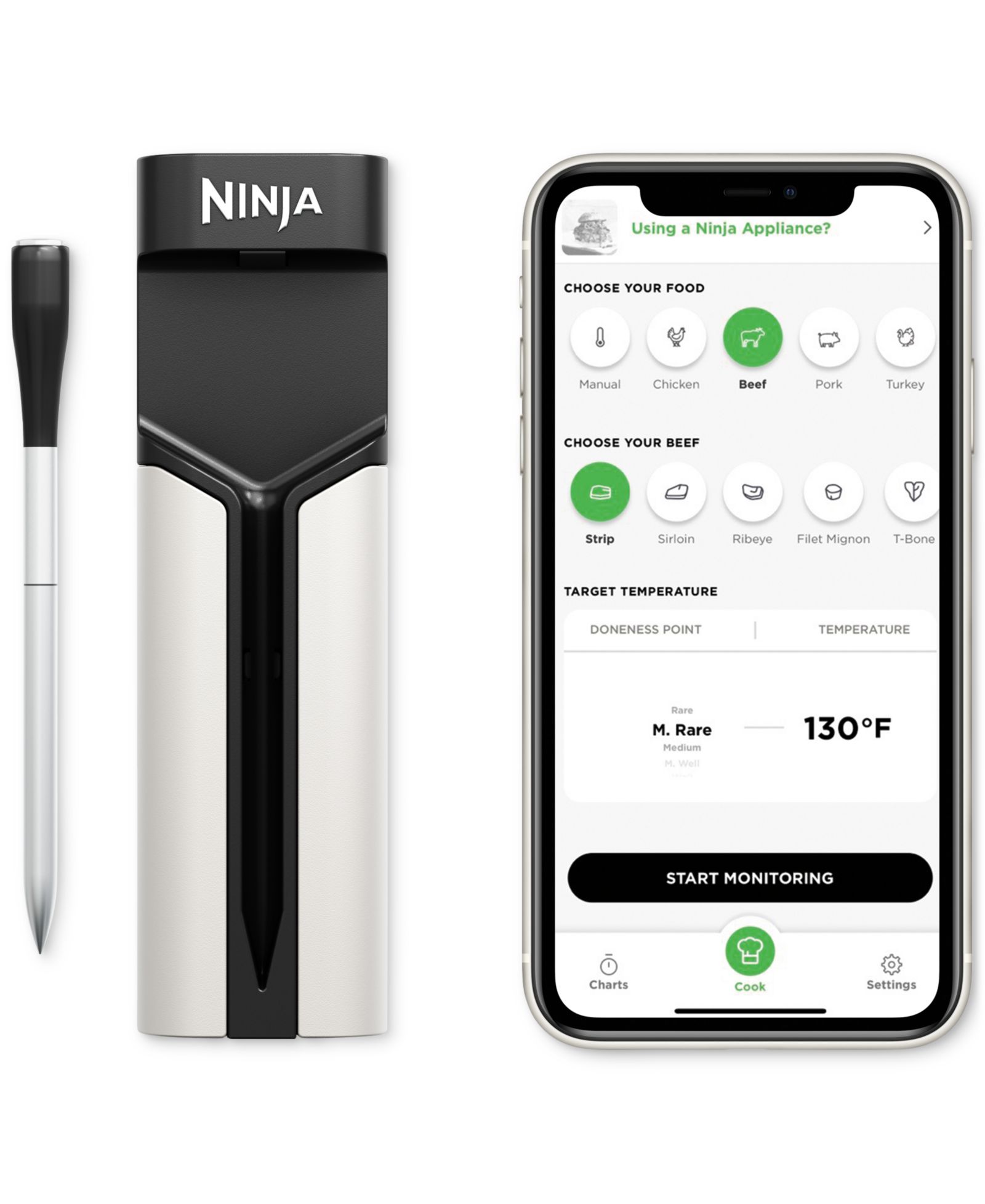 Ninja ProChef™ Connected Wireless Thermometer Indoor & Outdoor, WP100
