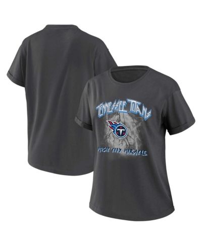 Women's WEAR by Erin Andrews Charcoal Tennessee Titans Boyfriend T-shirt