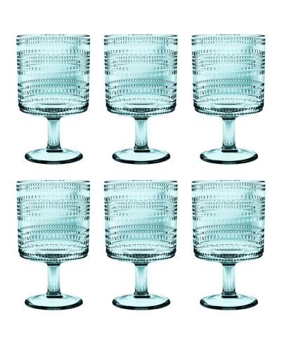 Abode Homewares набор из 6 бокалов Beaded Stacking 14.8 oz