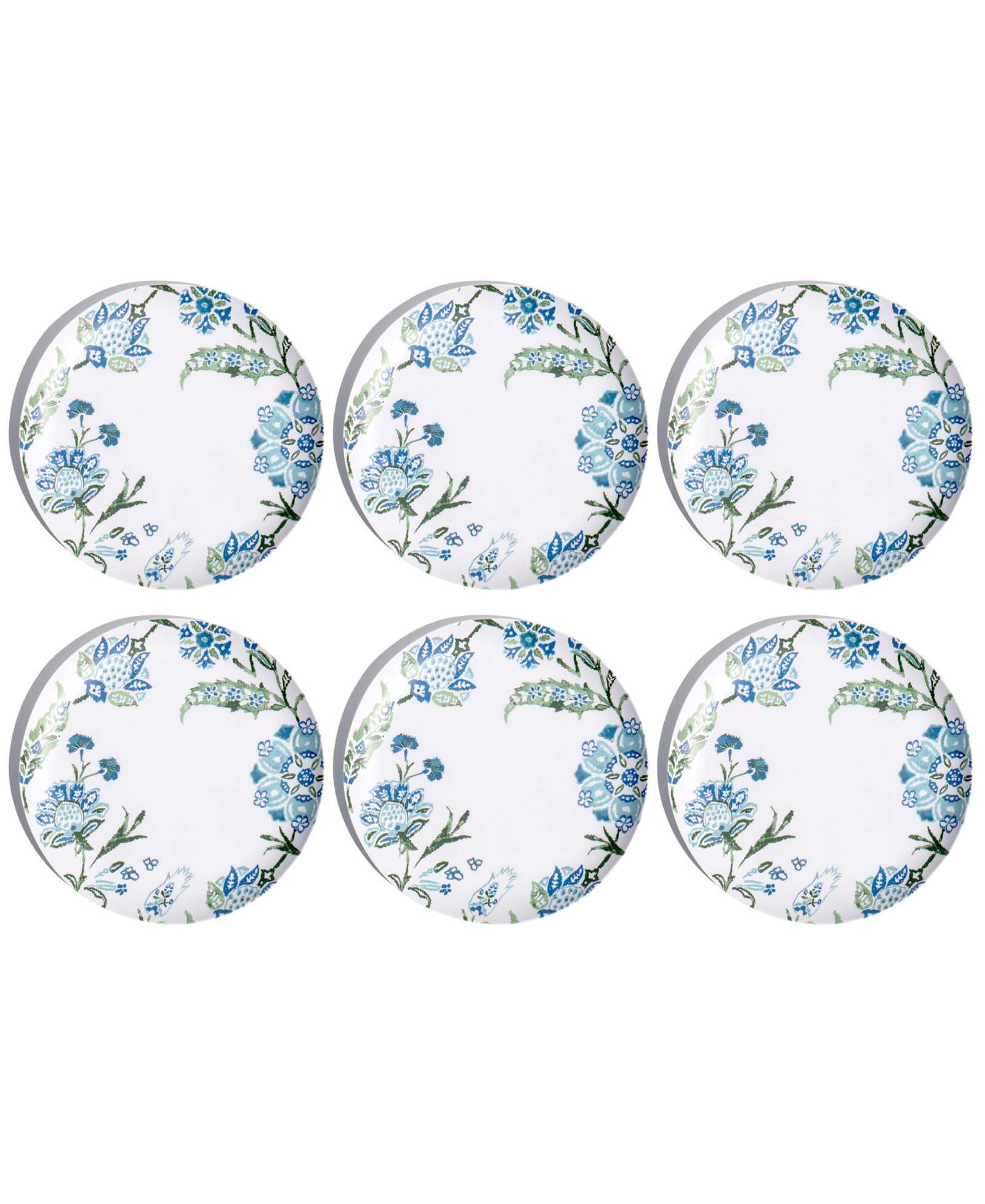 Столовые тарелки Abode Homewares Hana Ikat 10.5", набор из 6 штук