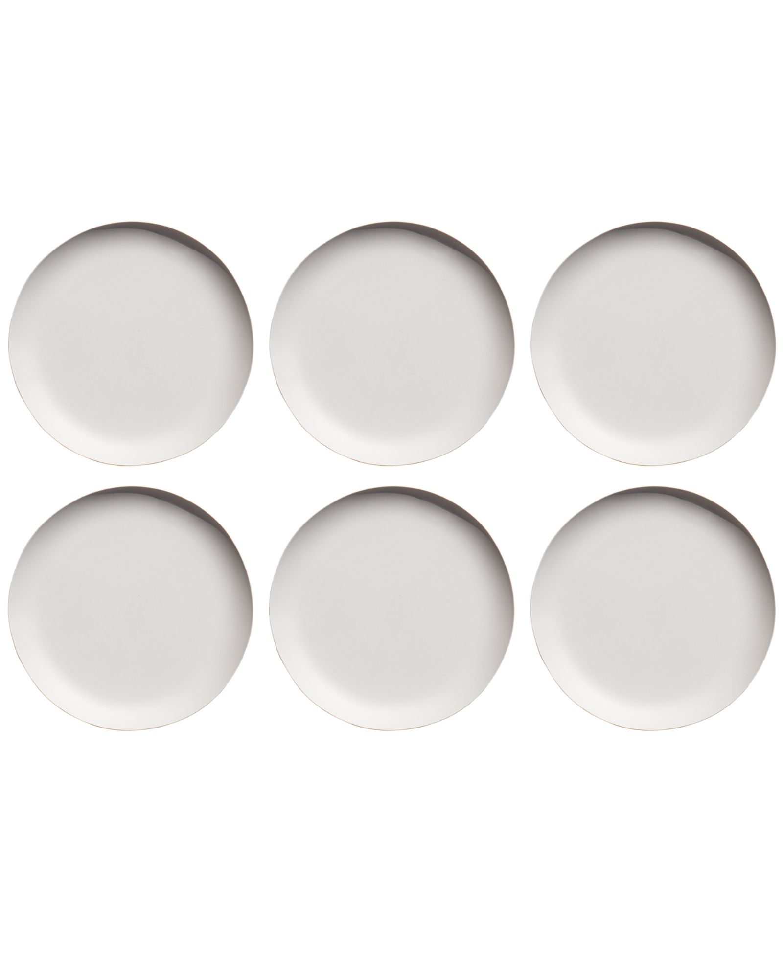 Abode Homewares Natureone Craft Soft Matte Finish Coupe Salad Plates, Set of 6